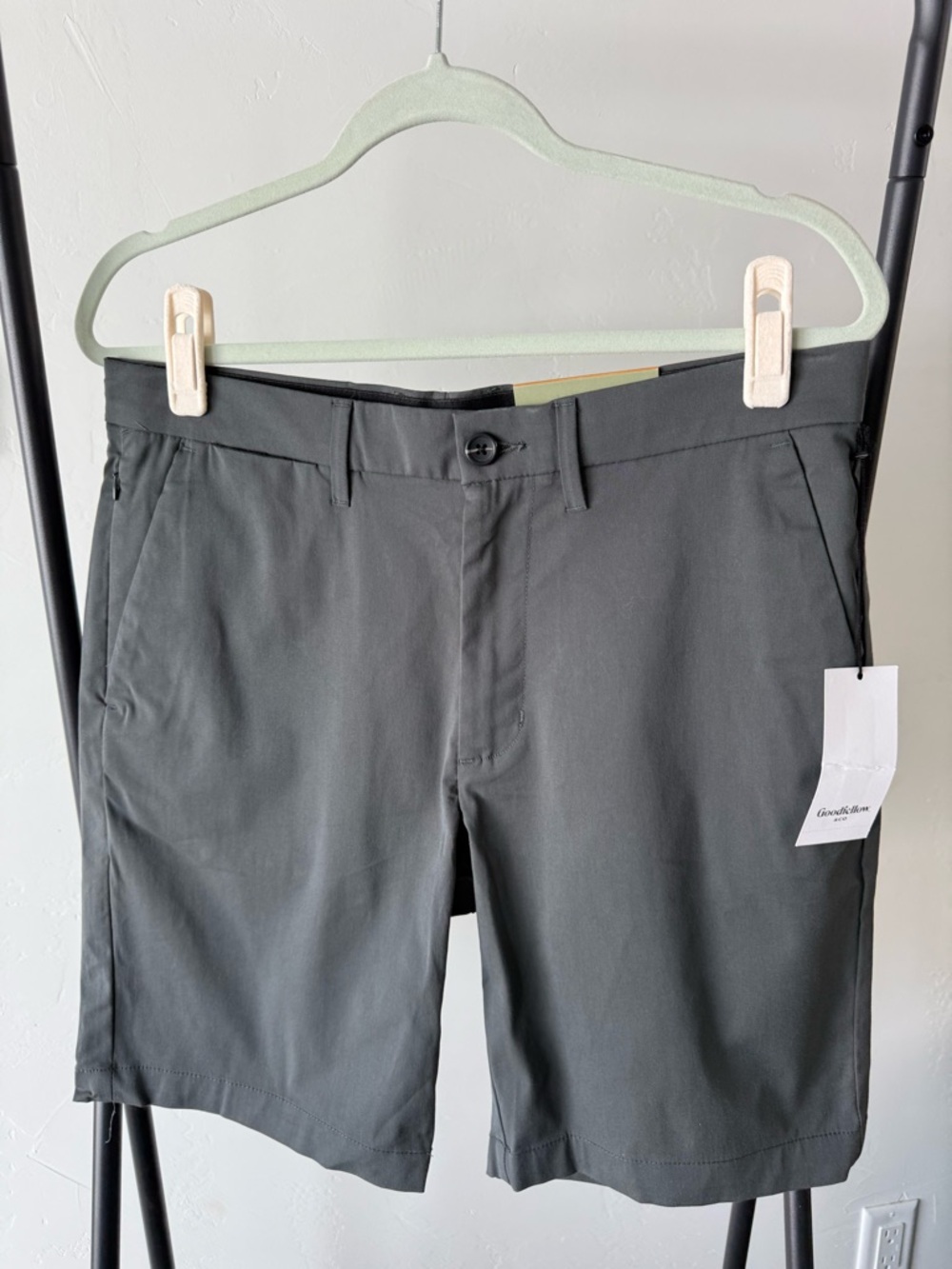 Goodfellow & Co Dark Gray Flat Front Chino Shorts